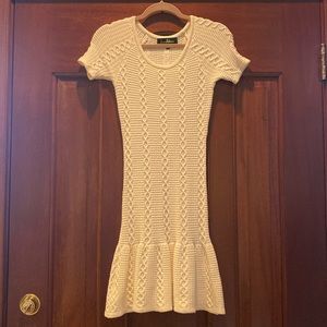 San Edelman sweater dress, XS, cream